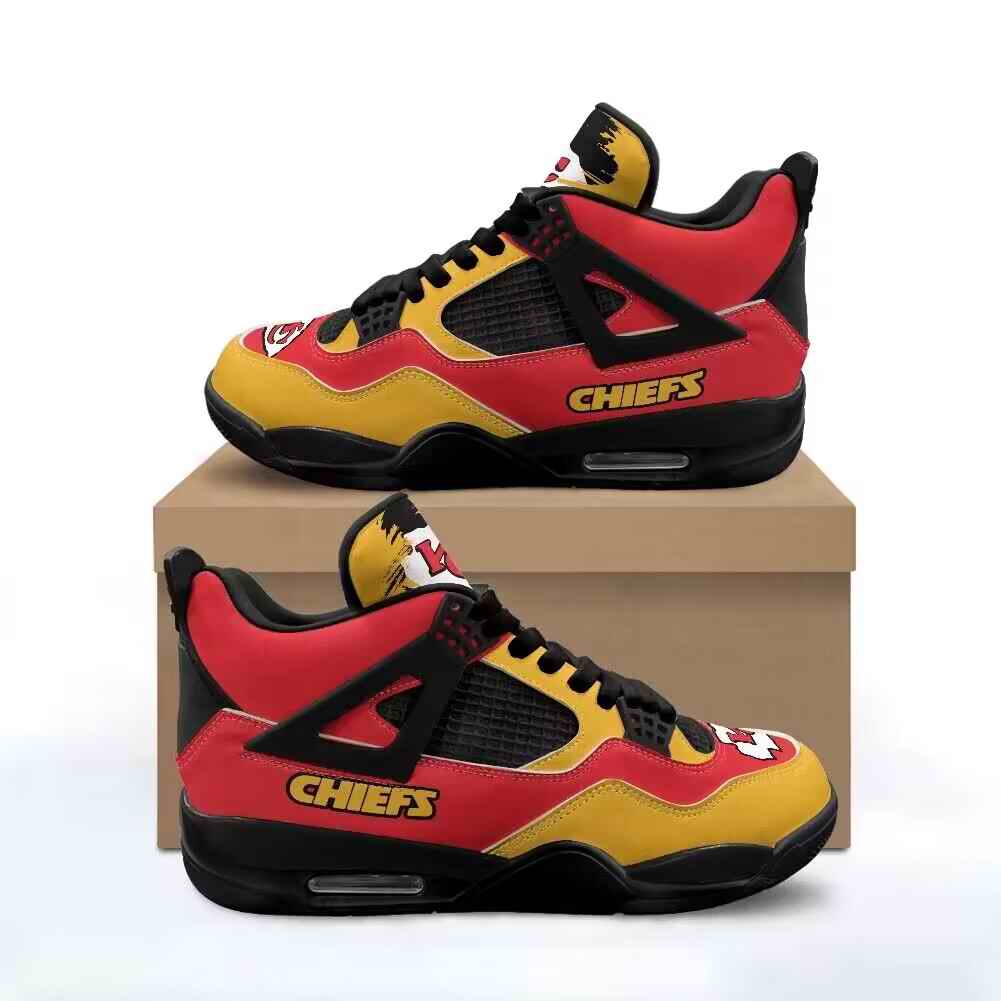 Women's Kansas City Chiefs Running weapon Air Jordan 4 Shoes 006